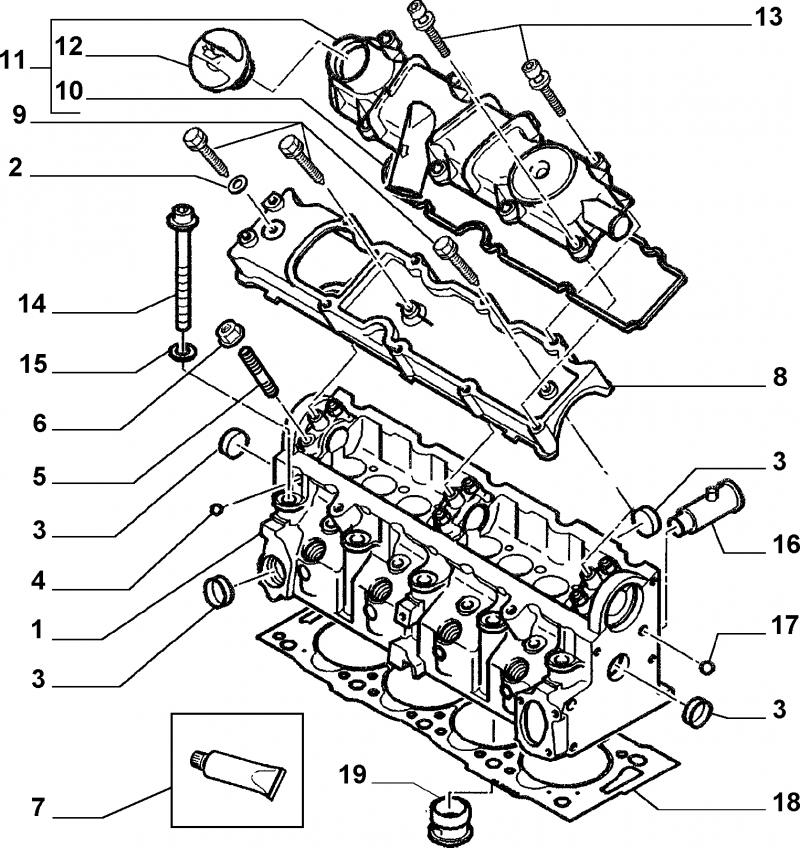 Двигун 9569145580 Citroen Jumpy II 1.9 d